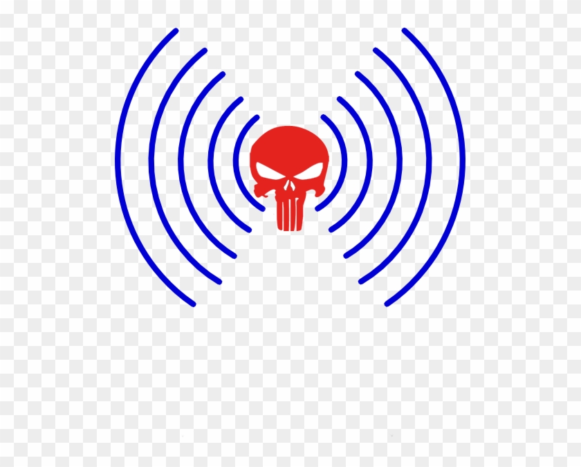 Punisher Line Point Technology Clip Art - Wireless #1039171