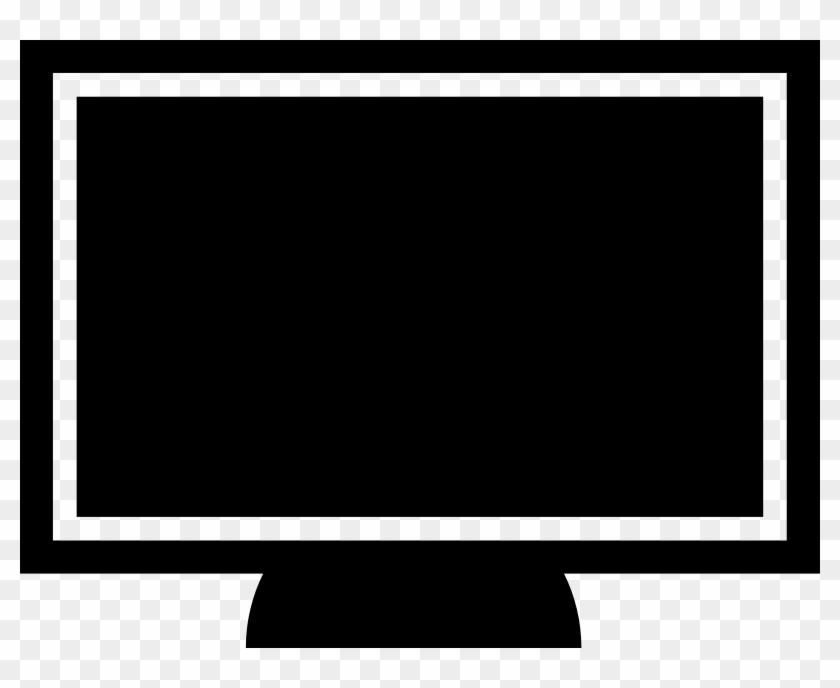 Screen Clipart Compuer - Computer Black Clipart #1039181