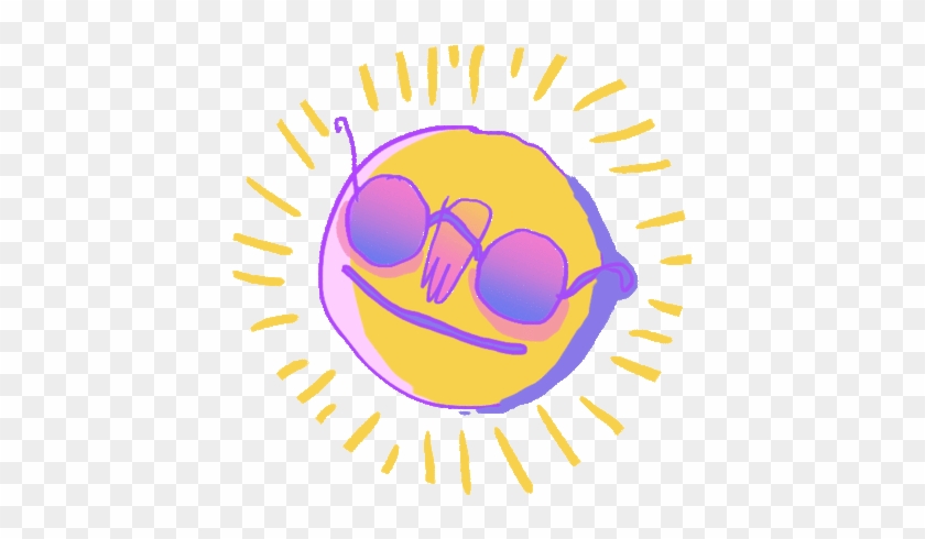 Sunny Day Summer Sticker By Sophie - Sunglasses #1039239