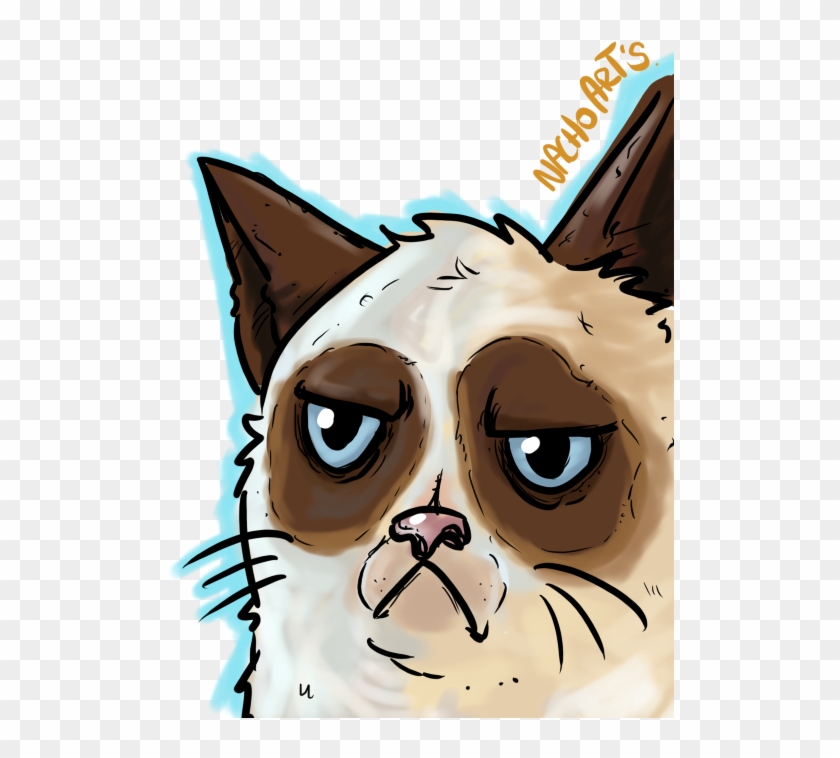 Grumpy Cat By Artedenacho - Cartoon #1039363