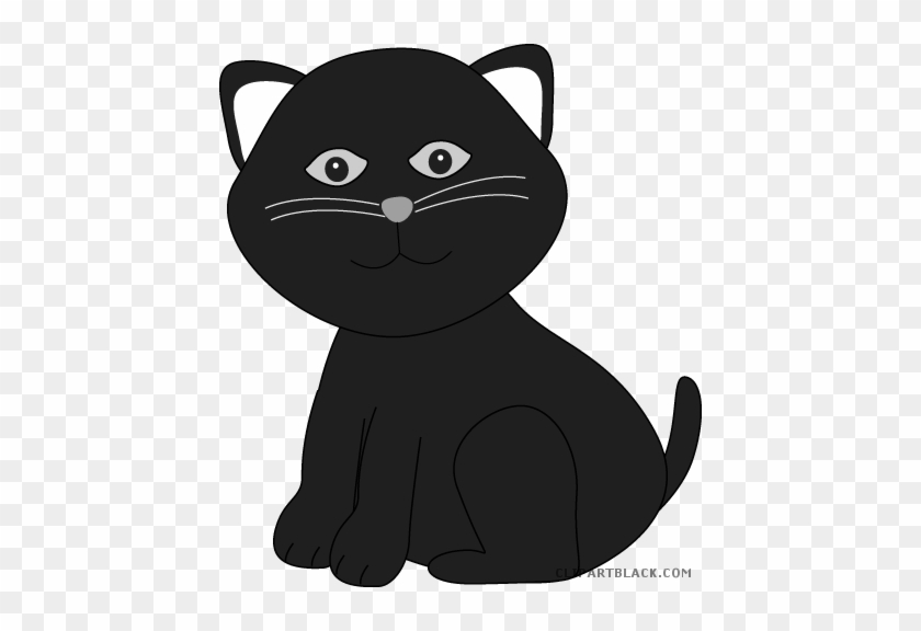Cute Cat Animal Free Black White Clipart Images Clipartblack - Black Images Clip Art #1039390