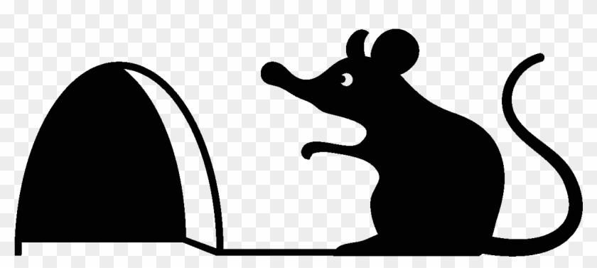 Mouse Hole Clipart Black And White #1039408