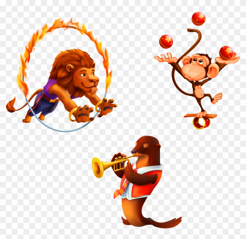 Juggling Circus Monkey Royalty-free - Monkey Cartoon Circus #1039457