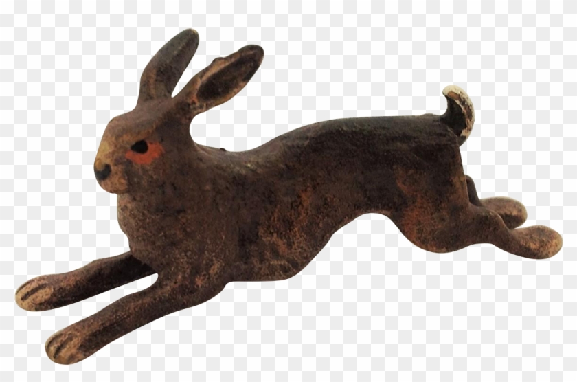 Cute Little Vintage Cold Painted Bronze Rabbit - Pet #1039508