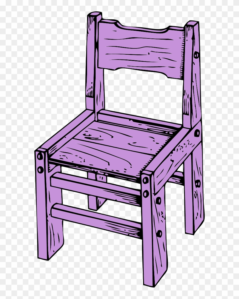 Wooden Chair Vector Clip Art - Chair Clip Art #1039534