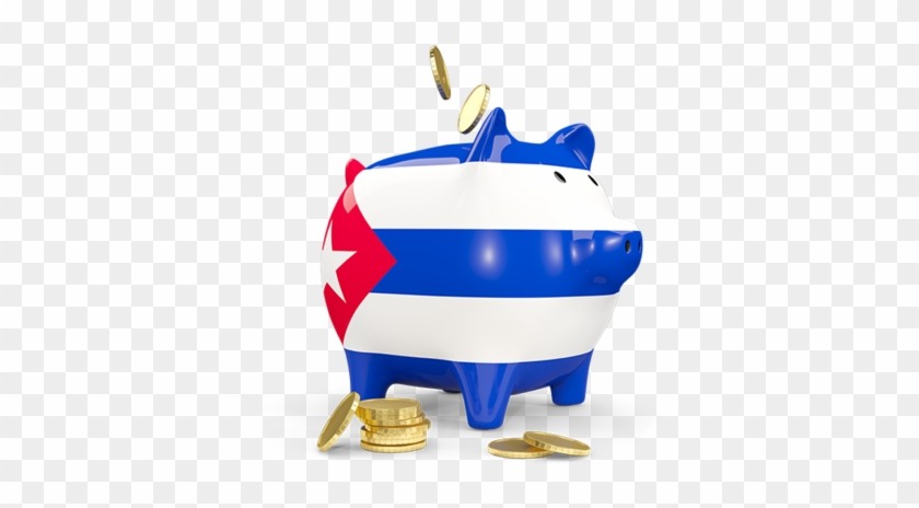 Illustration Of Flag Of Cuba - Piggy Bank #1039537