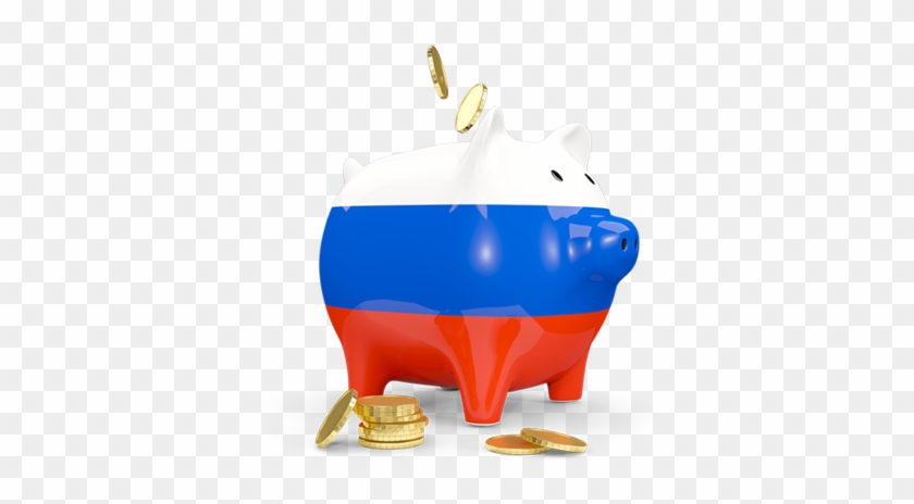 Illustration Of Flag Of Russia - Piggy Bank #1039555