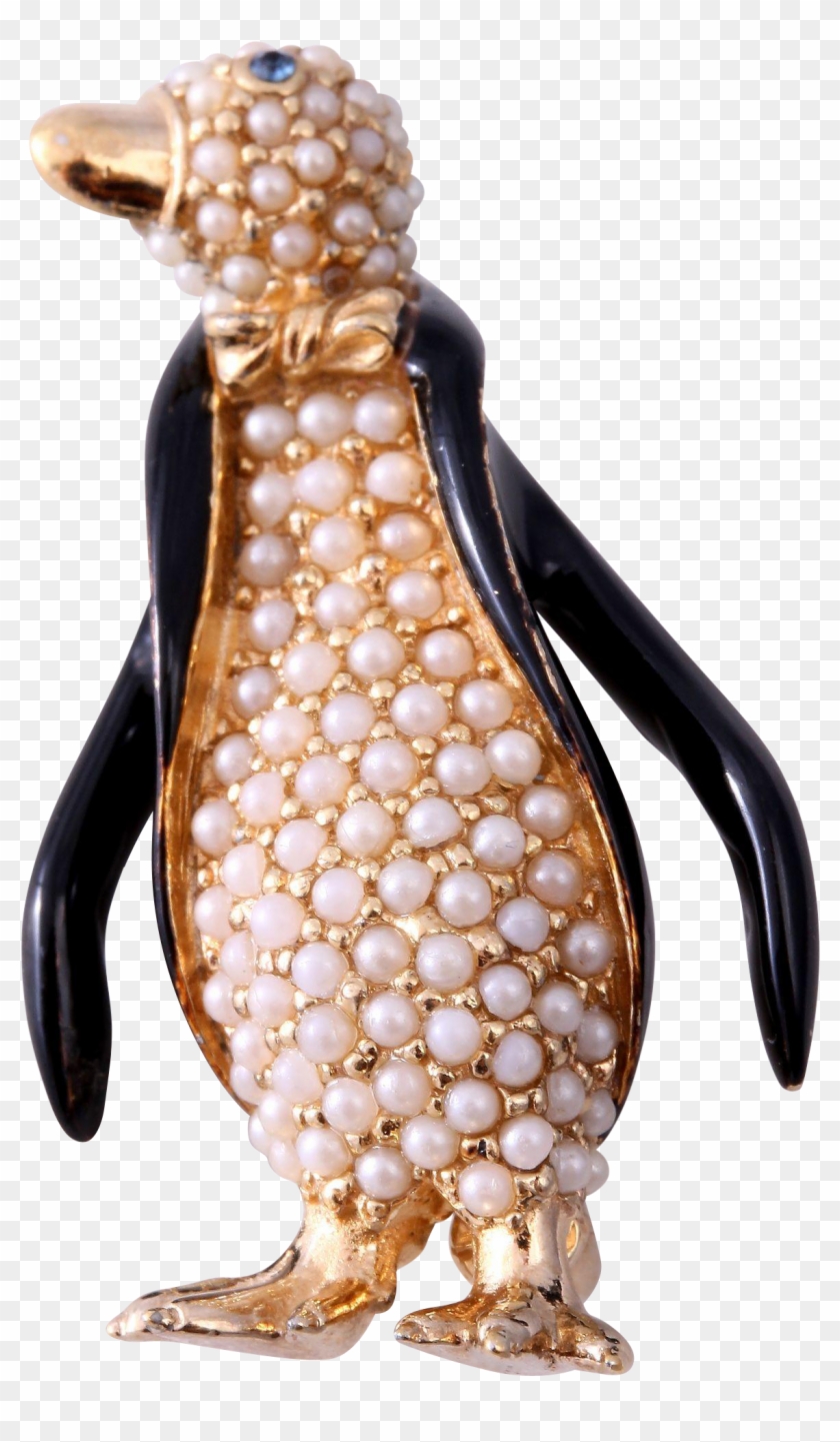 Vintage Ciner Rare Penguin Holiday Pin/brooch - Adã©lie Penguin #1039593