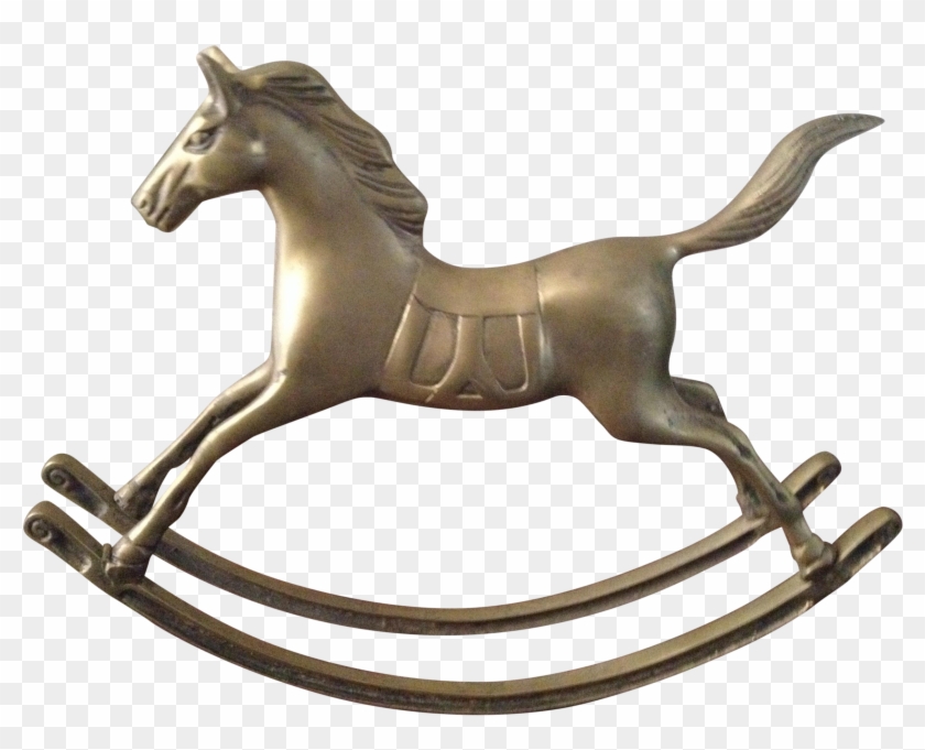 Brass Rocking Horse Vintage Large #1039597