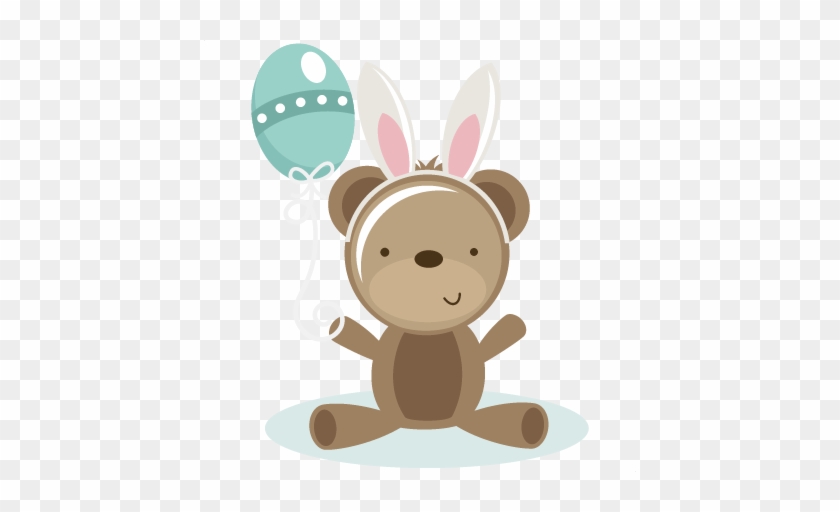 Bear With Bunny Ears Svg Scrapbook File Bear Svg File - Rabbit #1039620