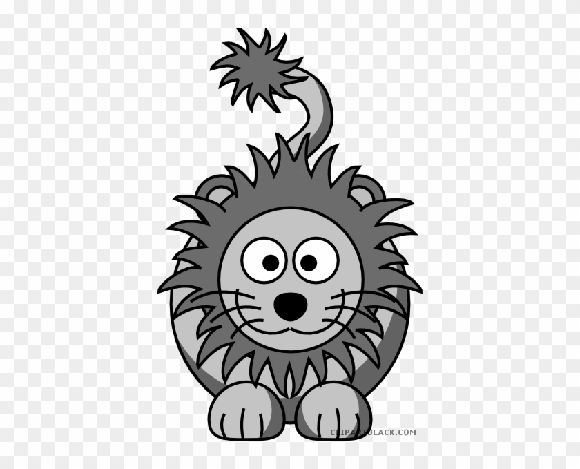 Lion Quality Animal Free Black White Clipart Images - Cartoon Lion #1039636