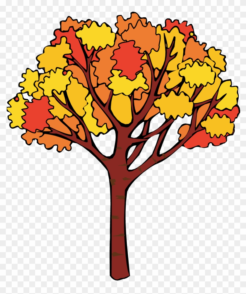 Fall Corner Trees Natural Digital Clip Art Pack Urbanwillow - First Day Of Autumn #1039645