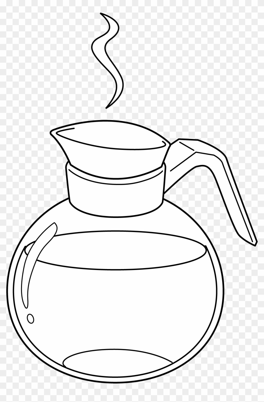 Coffee Cup Silhouette - Cartoon Coffee Pot #1039873