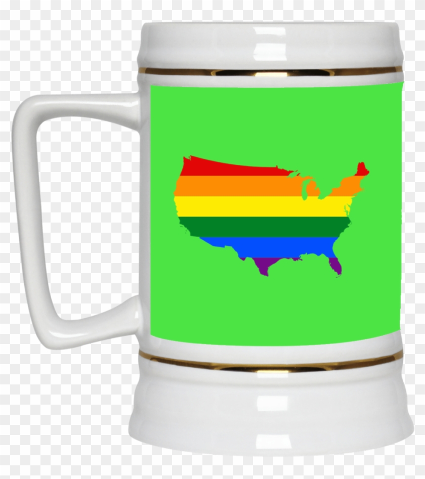 Lgbt Flag Maps Of American Usa Pride Month 2018 Mug - Goodbyes Are Not Forever Mugs #1039969