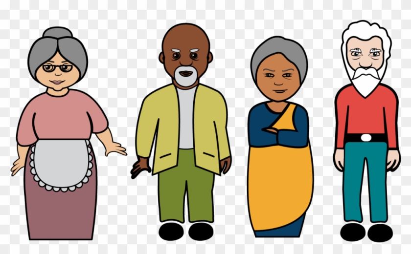 Hello Clipart Social Person - Old People Working Together Transparent #1040069