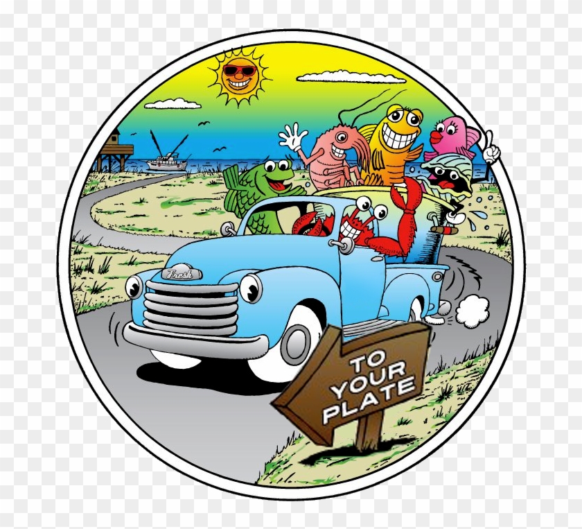 Local Seafood Delivery - Cartoon #1040394