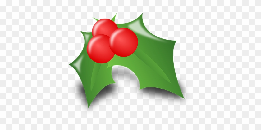 Holly Ilex Leaves Thorny Spiky Christmas H - Christmas Decor Clip Art #1040711