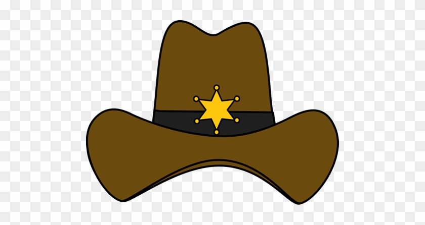 Sheriff Cowboy Hat Clip Art Image Cowboy Hat With A - Cowboyhut Clipart #1040734