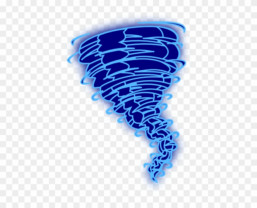 Blue Cartoon Anchor Download - Blue Tornado Clipart #1040836