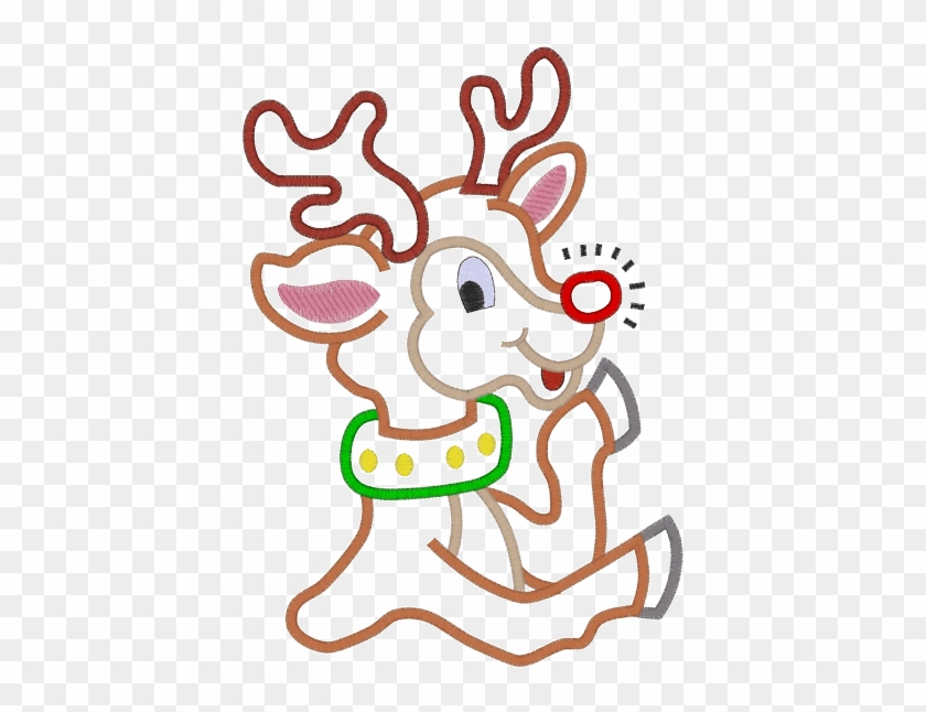 Rudolph Reindeer Applique - Rudolph #1040924