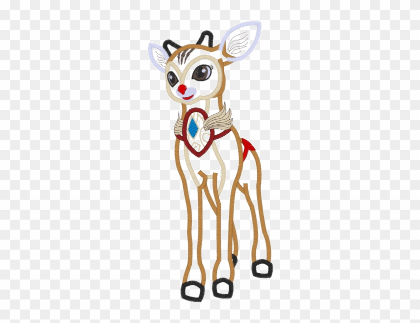 Rudolph Reindeer Applique - Animal Figure #1040934
