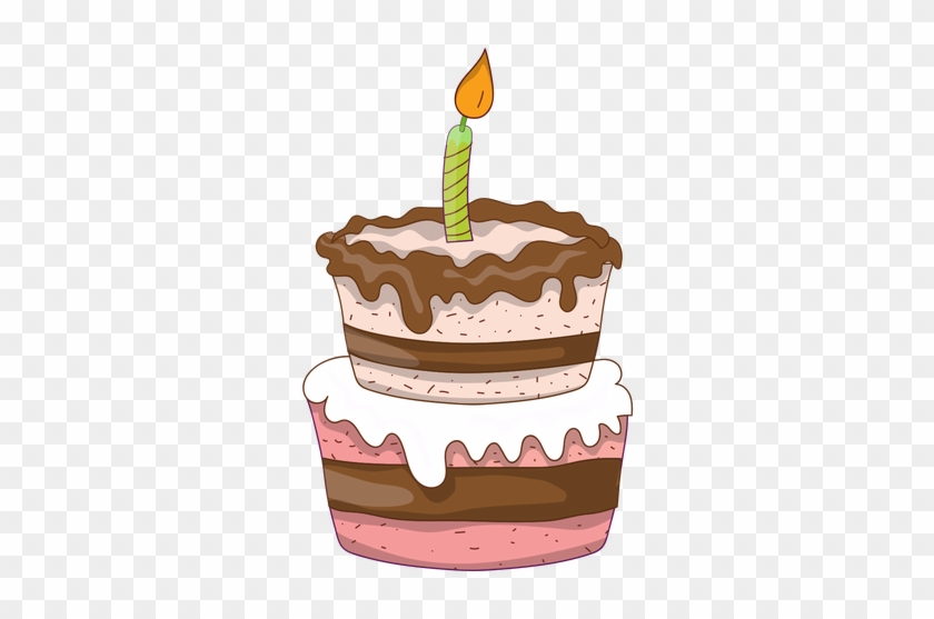 Two Floors Birthday Cake Cartoon Transparent - Birthday Cake Cartoon Png #1041211