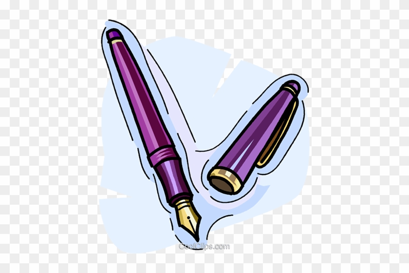 Fountain Pen Royalty Free Vector Clip Art Illustration - Füllhalter Clipart #1041227