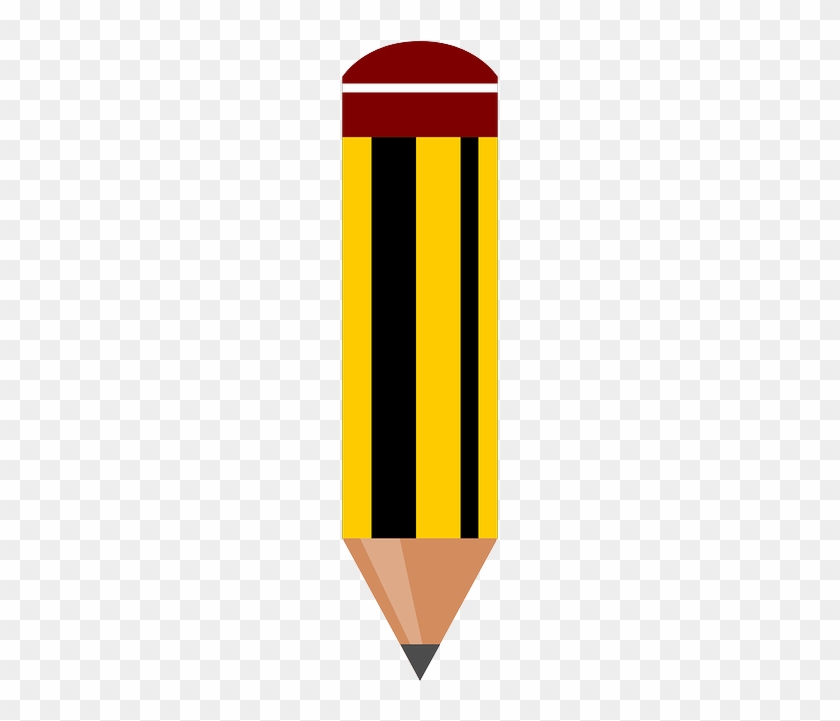 Pencil, Pen, Pointed, Writing - Pencil Clipart Vertical #1041232
