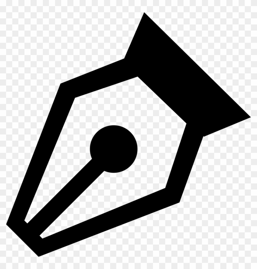 Pen Point Tool In Diagonal Position For Writing Interface - Pen Tool Symbol #1041237