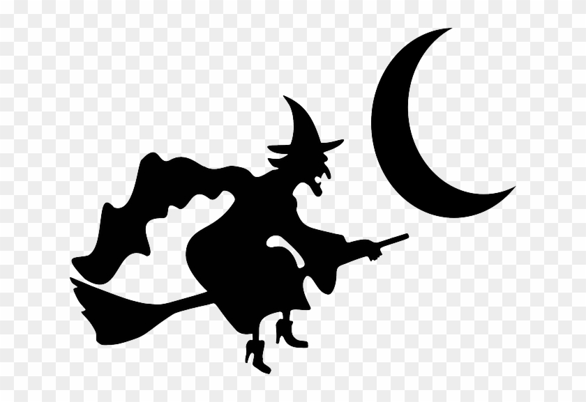 Witchcraft, Broom, Broomstick, Flying, Moon - Witch On A Broom #1041285