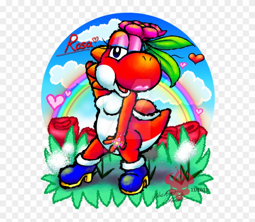 Rosa Flower's Own Yoshi's Island By Bowser2queen - Rosa Flower Yoshi #1041521