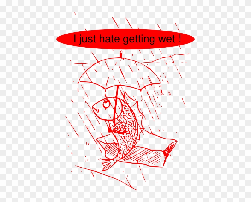 How To Set Use Fish In The Rain Svg Vector - Umbrella Clip Art #1041588