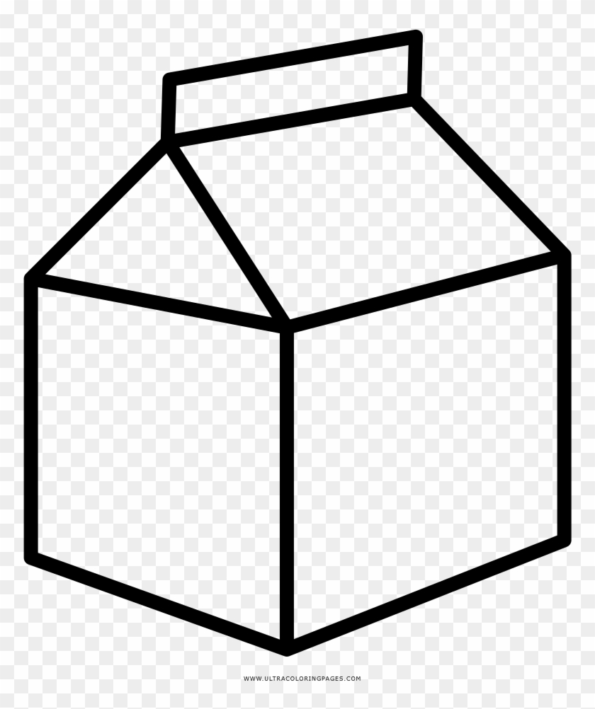 Milk Carton Coloring Page - Leche Y Yogurt Dibujo - Free Transparent PNG  Clipart Images Download