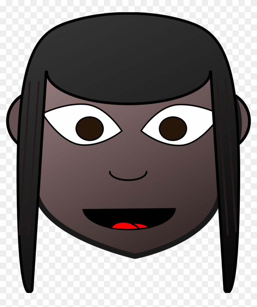 Girl 2 - Dark Skin Cartoon Characters #1041819