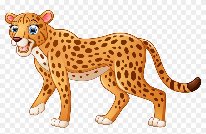 Leopard Jaguar Felidae Black Panther - Leopard Cartoon #1041895