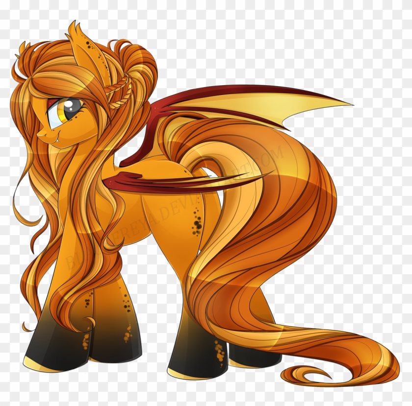 Touched By The Sun Bat Pony Adopt [closed] By Blackfreya - Bat Pony Oc Orange #1041897