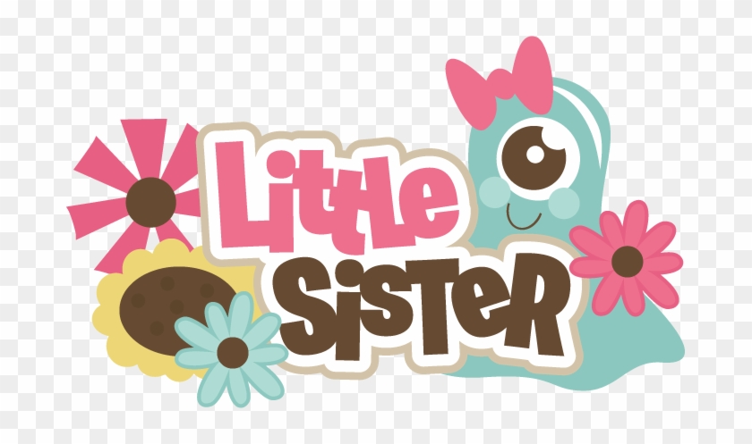 Little Sister Svg Scrapbook Title Brother Svg File - Brother And Sister Title #1041931