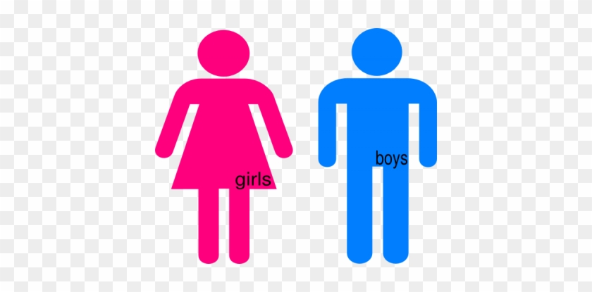 Boys In Bathroom Clipart - Girl Stick Figure Transparent Background #1042092
