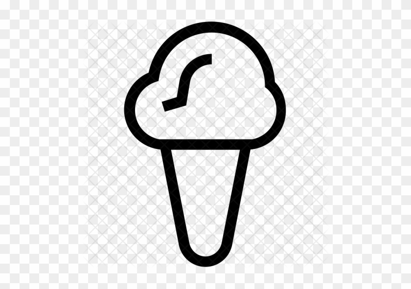 Ice Cream Icon - Ice Cream Cone #1042186