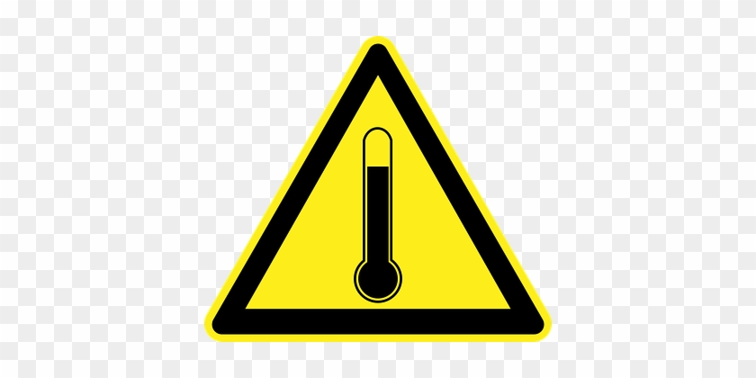 High Temperature Hot Heat Danger Warning Y - Electricity Warning Sign Png #1042188