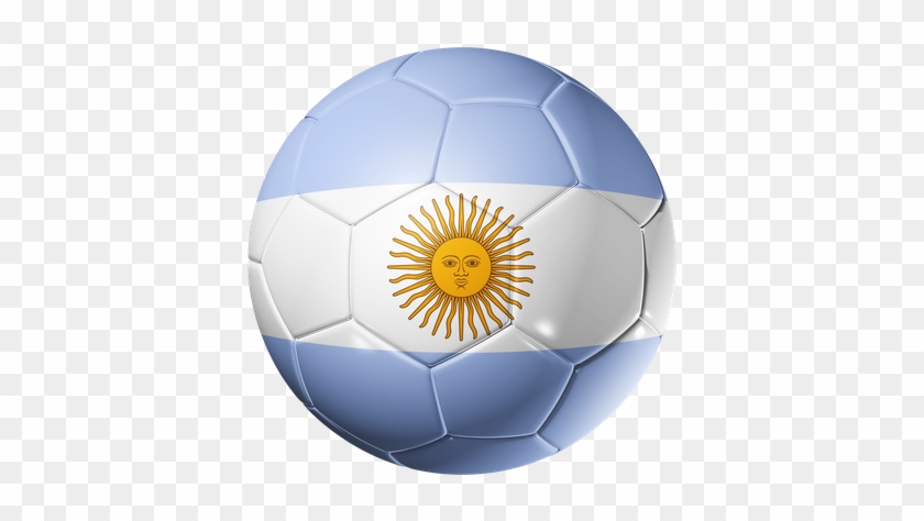Soccer Football Ball With Argentina Flag - Argentina World Cup Flag #1042310