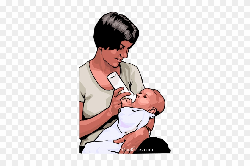 Mother Nursing Her Child Royalty Free Vector Clip Art - Review Guide Reproductive System Answers #1042368