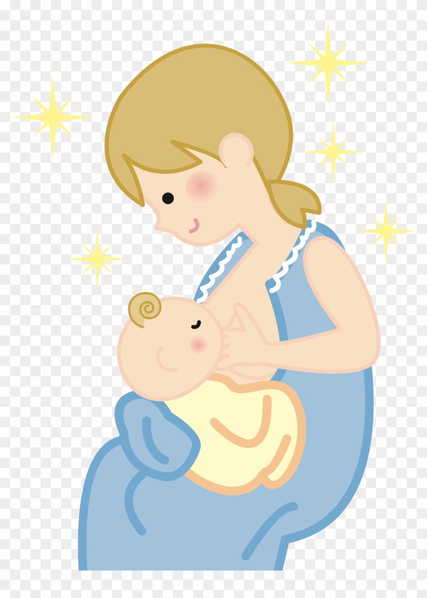 Mother And Baby Clipart Mummy Baby - Breastfeeding Clipart #1042385