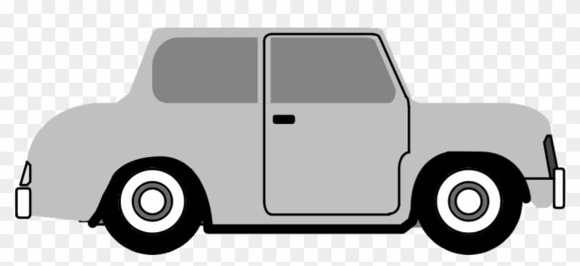 Wheeler Clip Art Download - Cartoon Car From Side #1042398