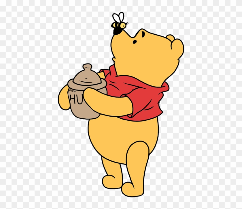 Winnie The Pooh Clipart Honey Bee - Winnie The Pooh With Bees #1042432