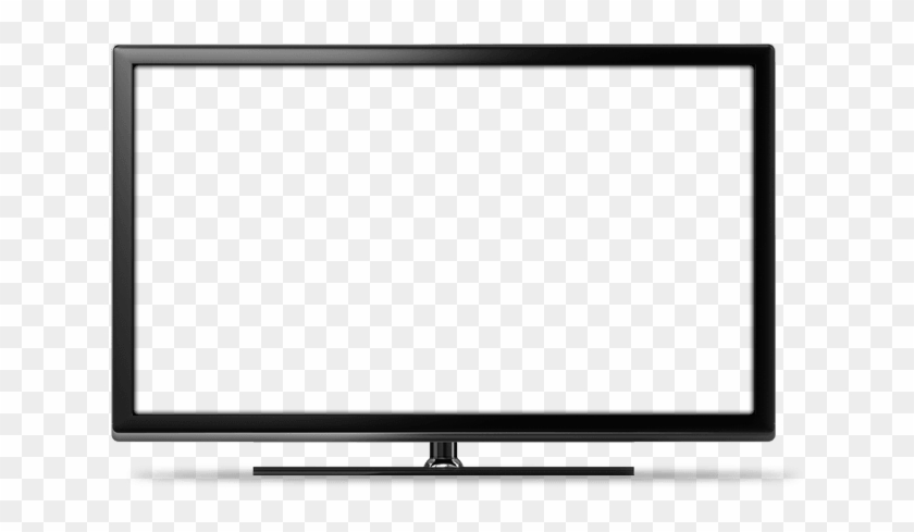 Flat Screen Tv Clipart Transparent - Tv Led Vector #1042678