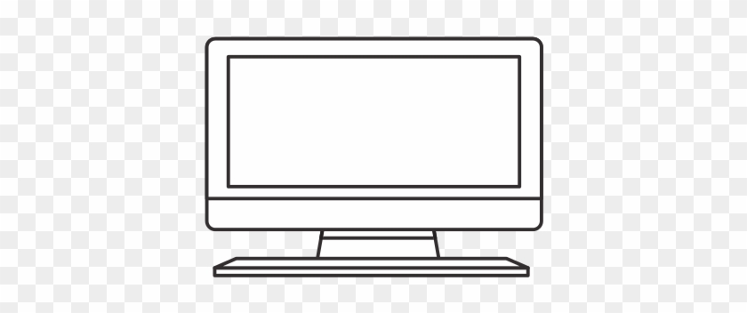 Tv Screen Technology Outline - Computer Monitor #1042722