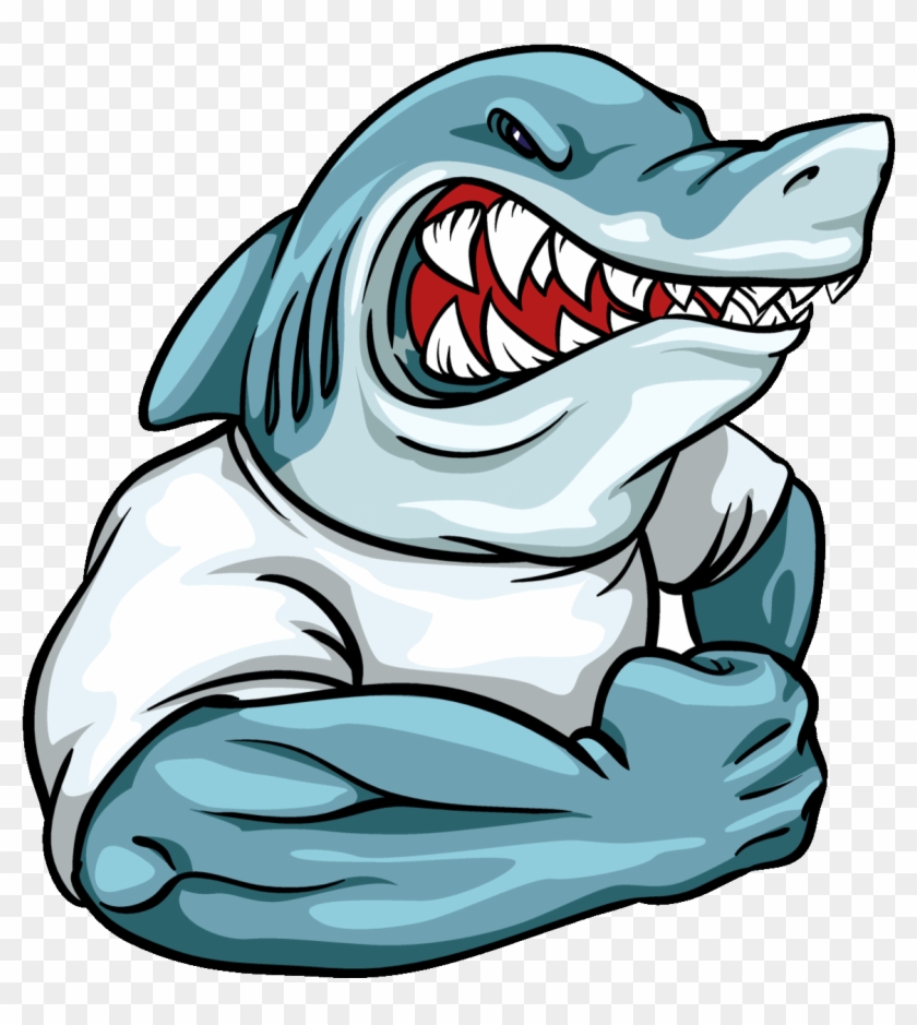Evils Shark - Shark Mascot Png #1042778