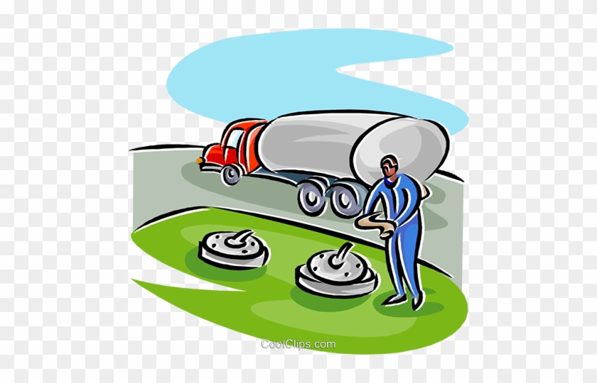 Petroleum Truck Delivery Gasoline Royalty Free Vector - Petroleum #1042777