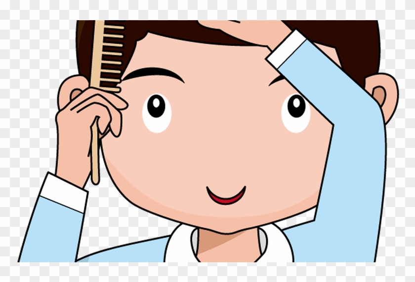 Comb My Hair Clipart - Clip Art Comb Hair #1042797